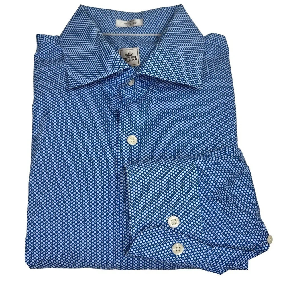 Peter Millar Men's Cotton Button Down.  Sz: Large